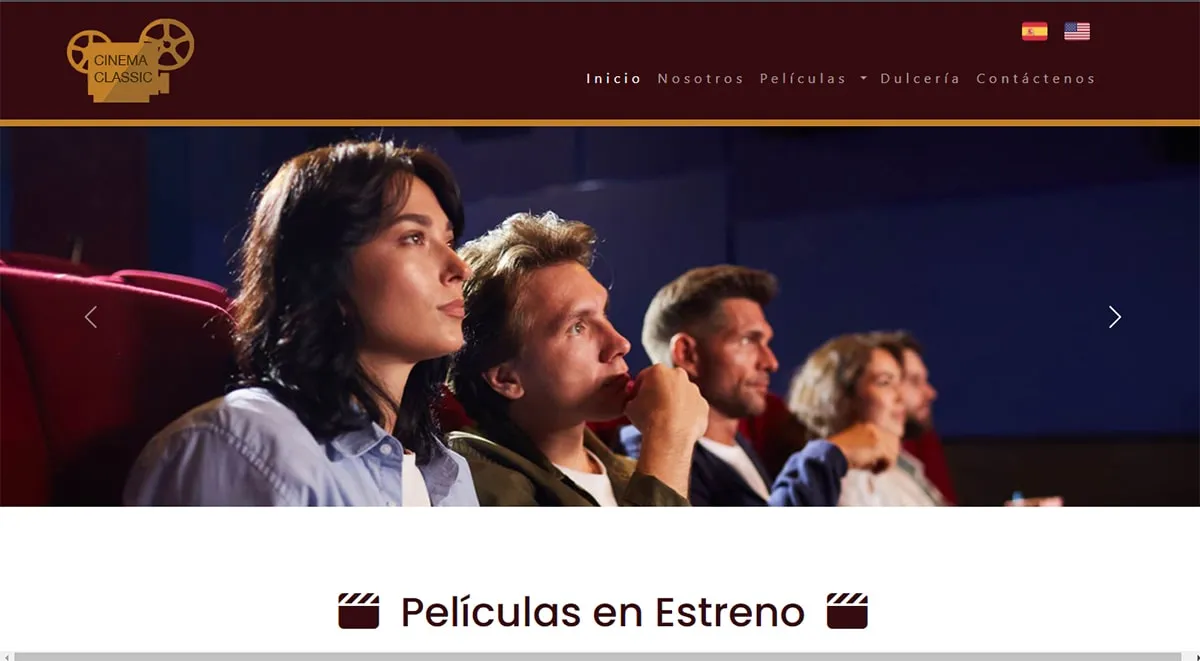 Sitio web Cinema Classic