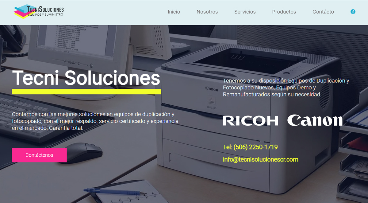 Sitio web Tecni Soluciones