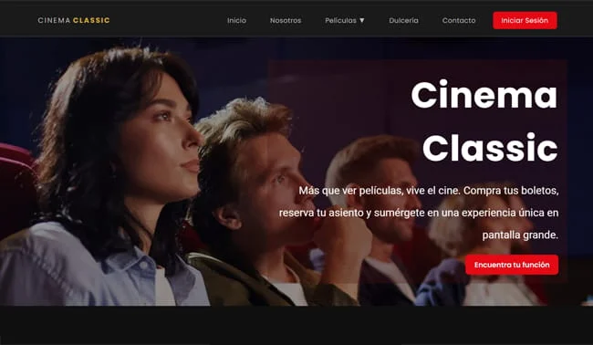 Sitio web Cinema Classic